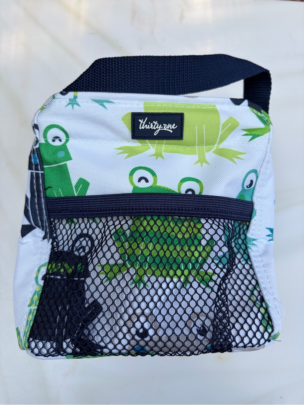 Thirty-One Green Frog Print Littles Carry-All Caddy - Picture 6 of 6